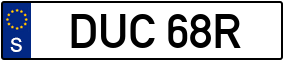 Truck License Plate